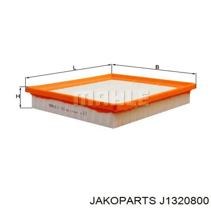 J1320800 Jakoparts filtro de aire