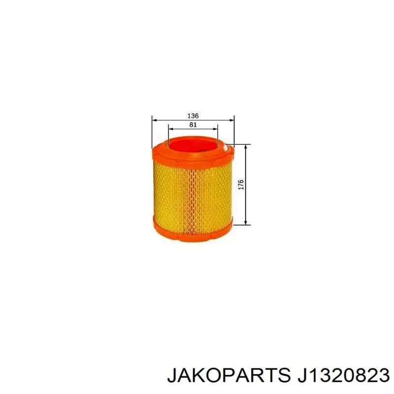 J1320823 Jakoparts filtro de aire