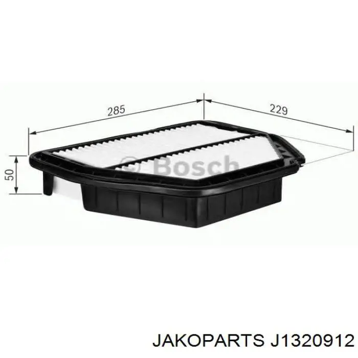 J1320912 Jakoparts Filtro de aire de motor