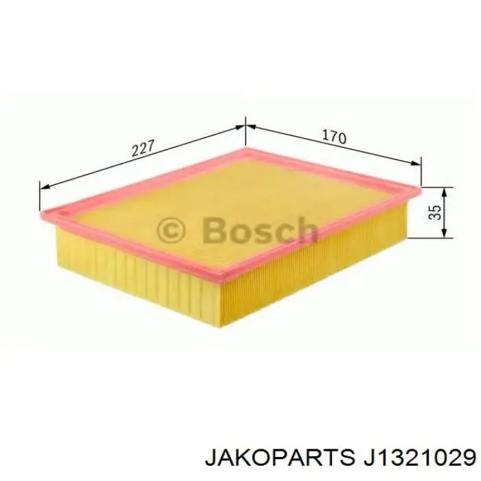 Filtro aire Jakoparts J1321029