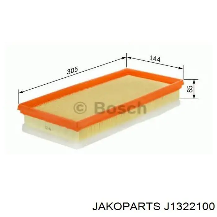 El filtro de aire Jakoparts J1322100 precio, desde 8,98 EUR