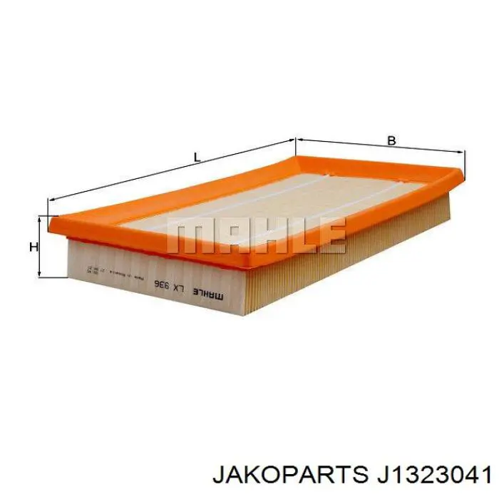 J1323041 Jakoparts filtro de aire