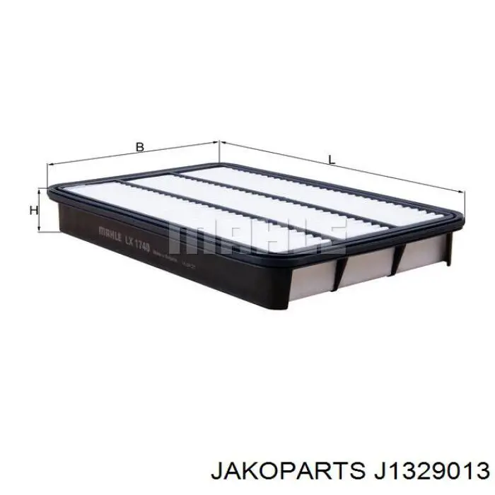 J1329013 Jakoparts Filtro de aire de motor