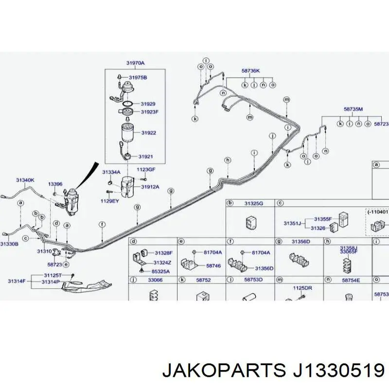 Filtro combustible KIA Optima 4 JF