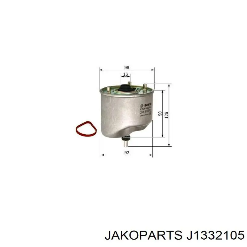 Filtro de gasoil Jakoparts J1332105