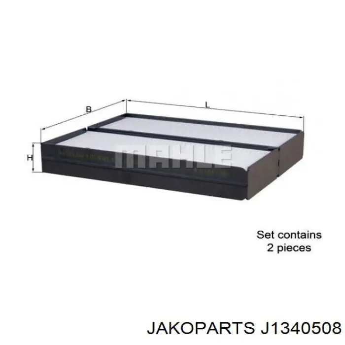 Filtro de habitáculo J1340508 Jakoparts
