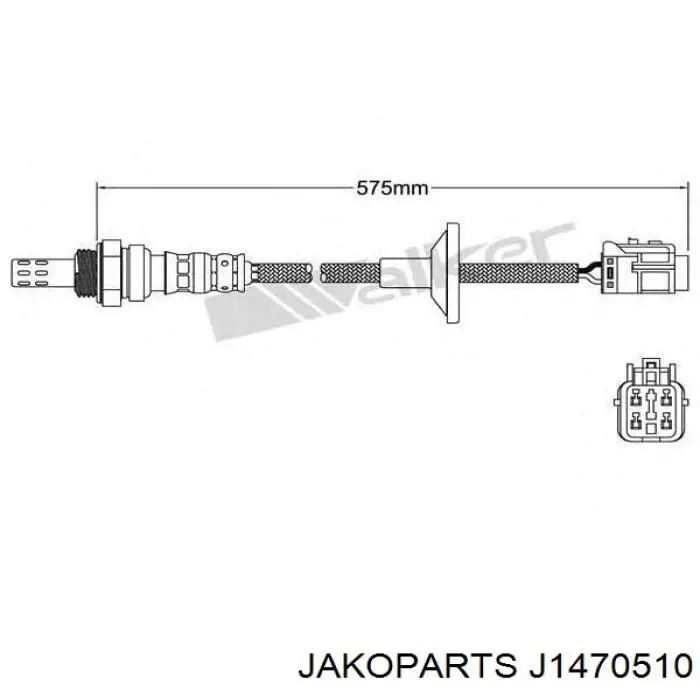Comprar J1470510 Jakoparts Sonda lambda de oxígeno posterior al catalizador