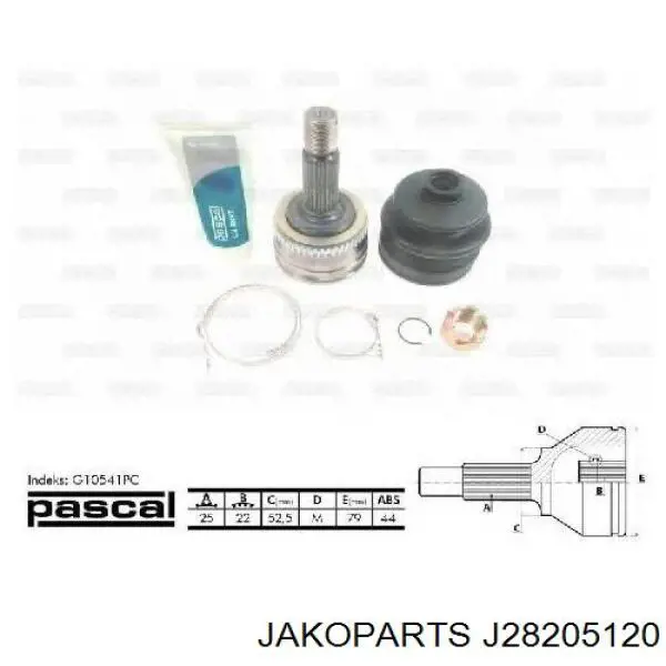 4950025301 Hyundai/Kia Junta homocinética