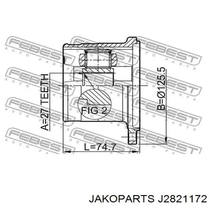 Junta homocinetica 621017 GSP