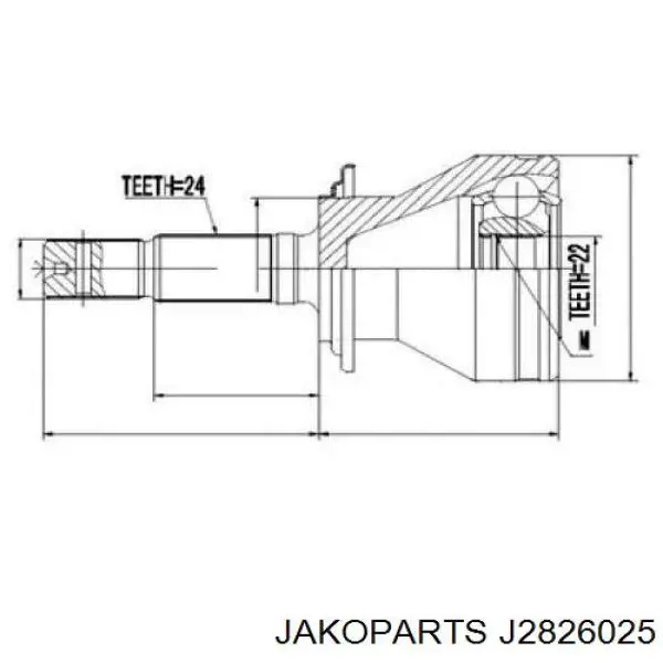 Comprar J2826025 Jakoparts Junta homocinetica