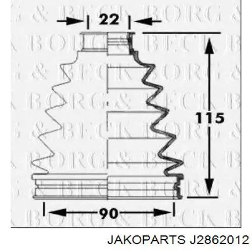 Comprar 0443842090 Toyota Fuelle exterior del eje de transmisión trasero