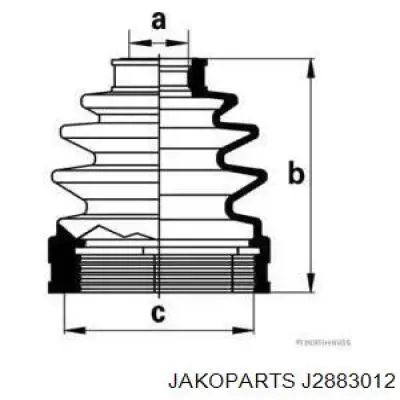 Fuelle transmisión delantero exterior Jakoparts J2883012 precio, desde 9,49 EUR