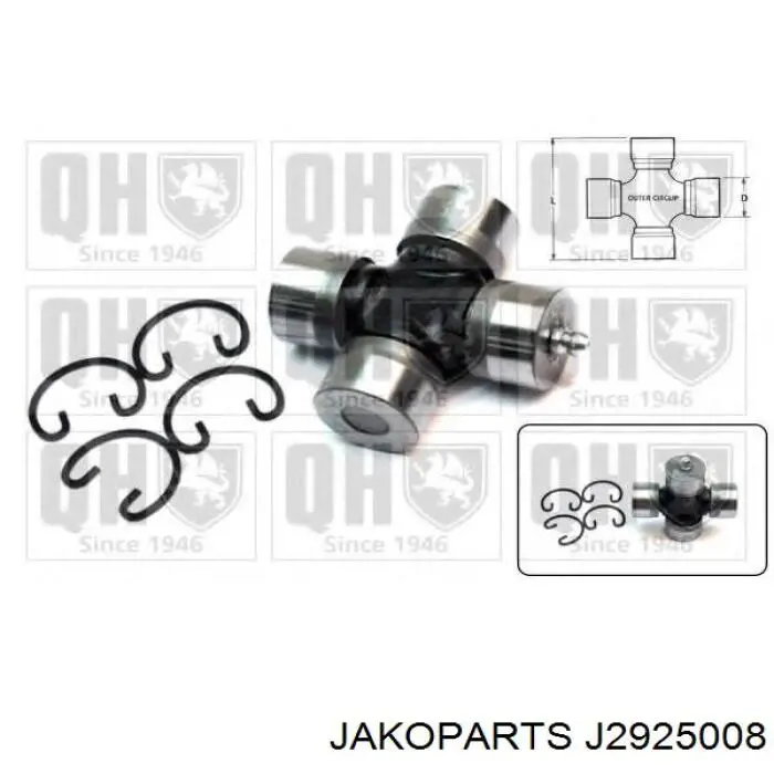 Cruceta del eje cardán trasero Jakoparts J2925008 precio, desde 15,84 EUR