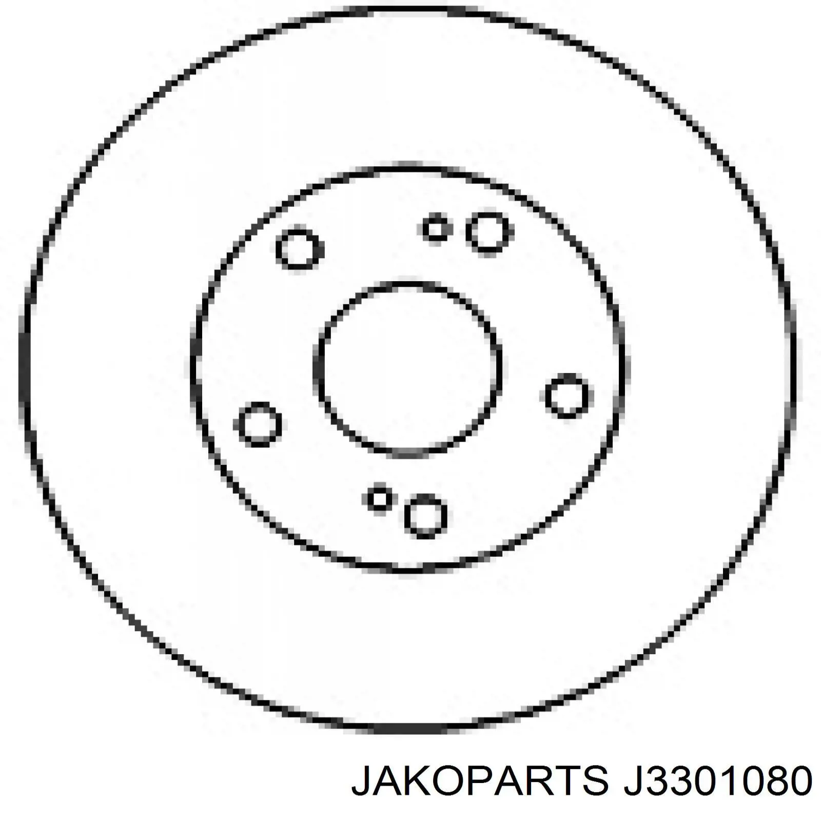 J3301080 Jakoparts freno de disco delantero