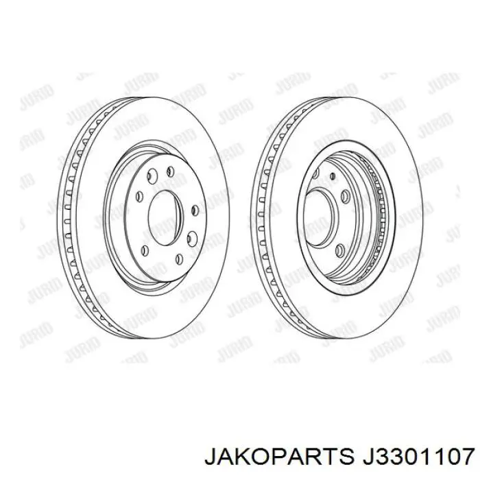 J3301107 Jakoparts disco de freno delantero