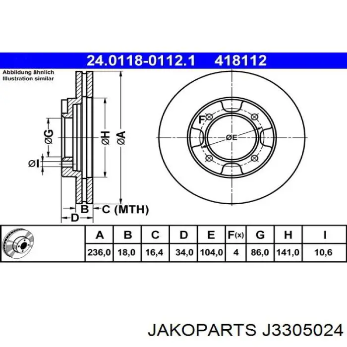 J3305024 Jakoparts