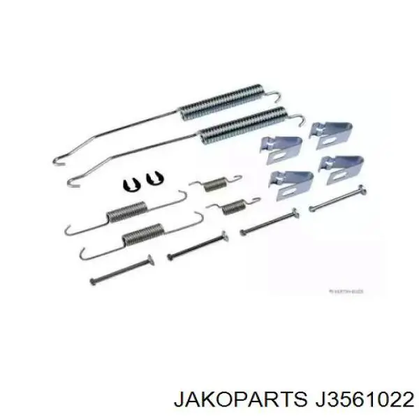 J3561022 Jakoparts kit de montaje, zapatas de freno traseras