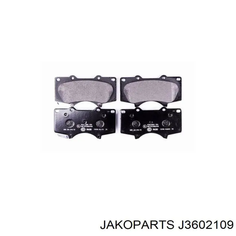 Comprar J3602109 Jakoparts Pastillas delanteras de freno
