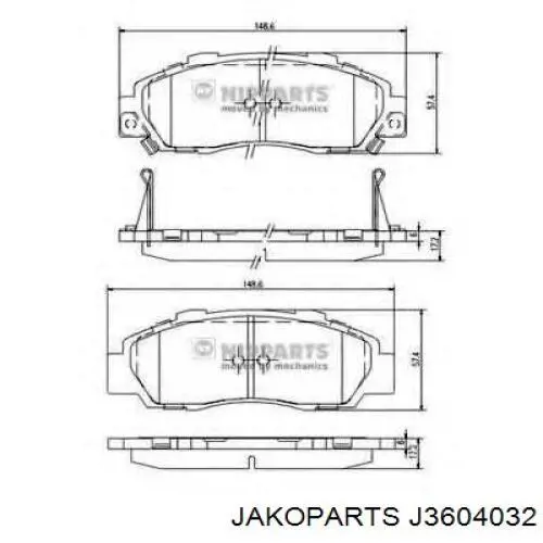 Pastillas de freno delanteras Honda CR-V 1 RD