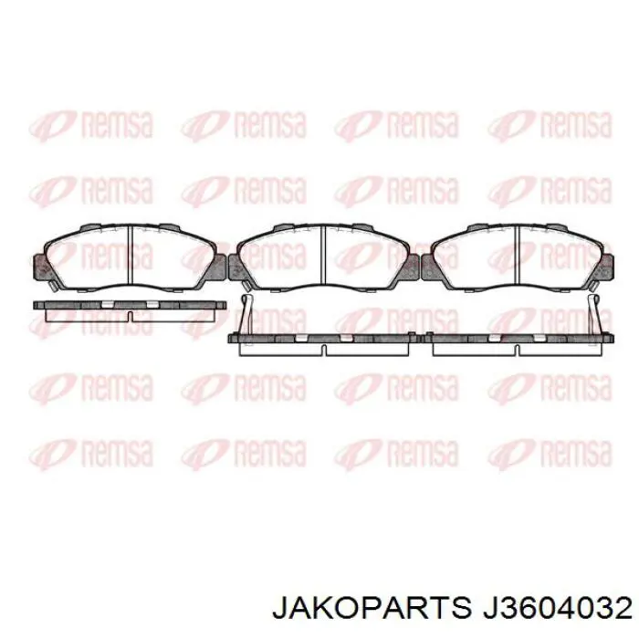 Pastillas de freno delanteras Honda CR-V 1 RD