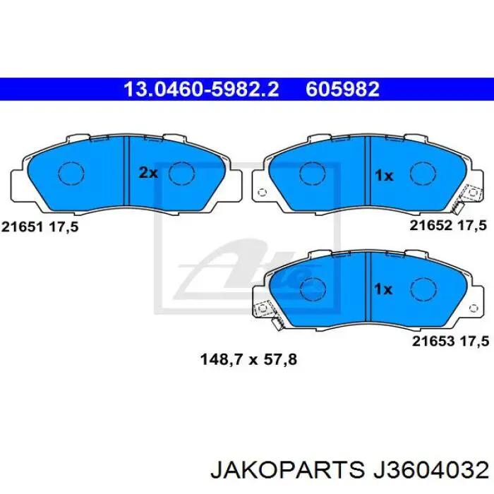 Pastillas de freno delanteras Honda CR-V 1 RD