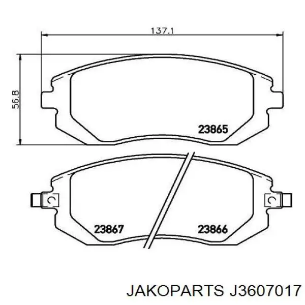 Pastillas de freno delanteras Subaru Impreza 3 GH