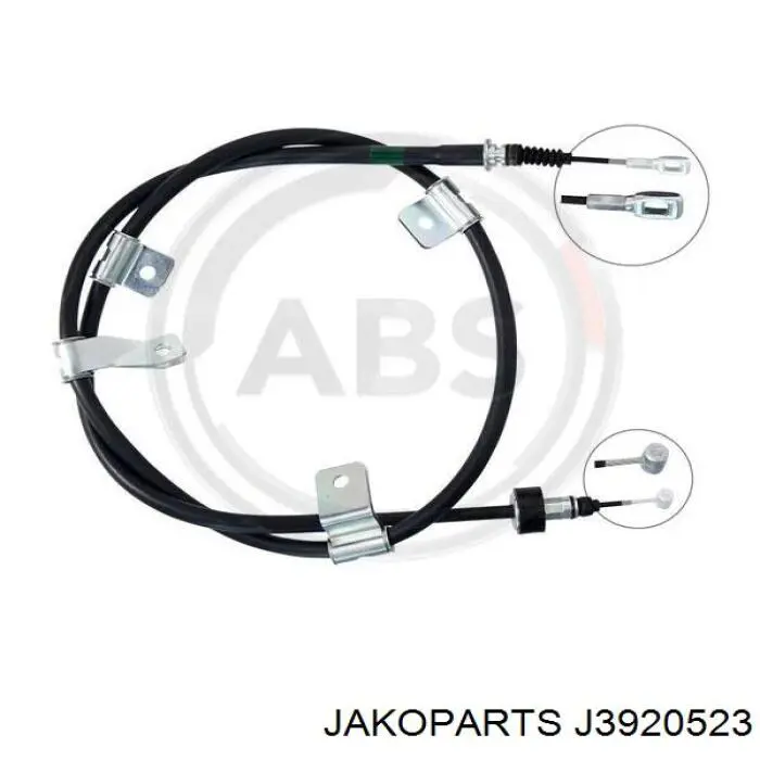 J3920523 Jakoparts cable de freno de mano trasero izquierdo