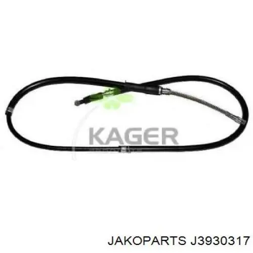 J3930317 Jakoparts cable de freno de mano trasero derecho