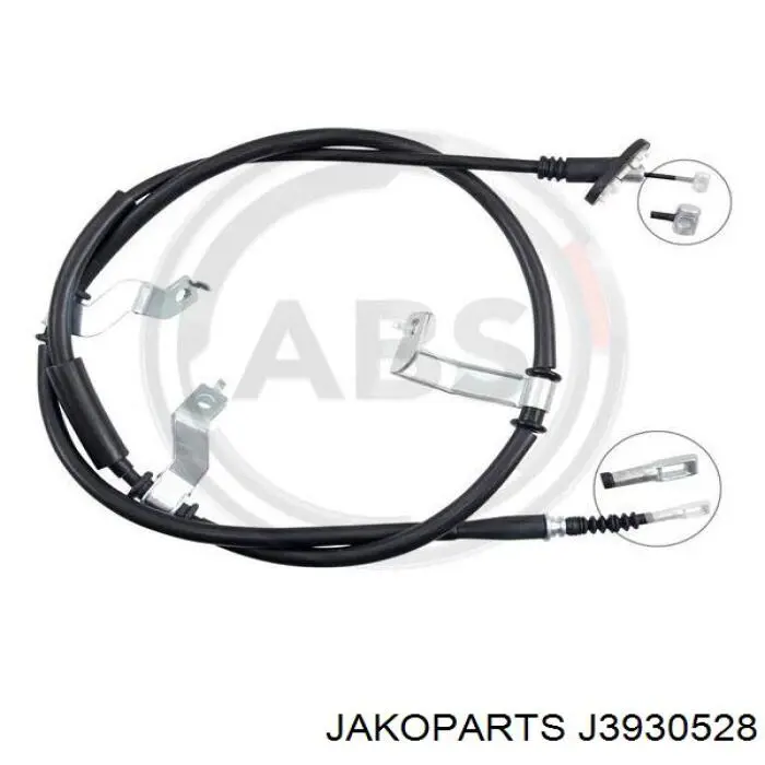 J3930528 Jakoparts cable de freno de mano trasero derecho