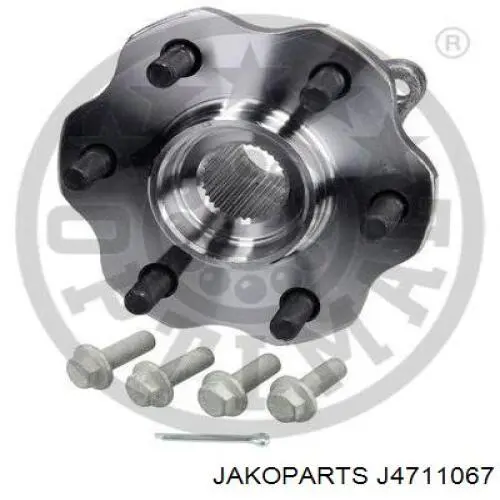 Cubo de rueda trasero J4711067 Jakoparts