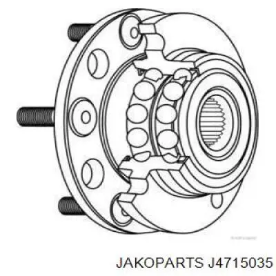 Comprar J4715035 Jakoparts Cubo de rueda, Eje trasero