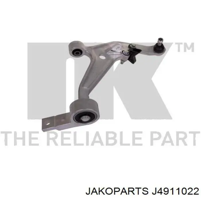 J4911022 Jakoparts barra oscilante, suspensión de ruedas delantera, inferior derecha