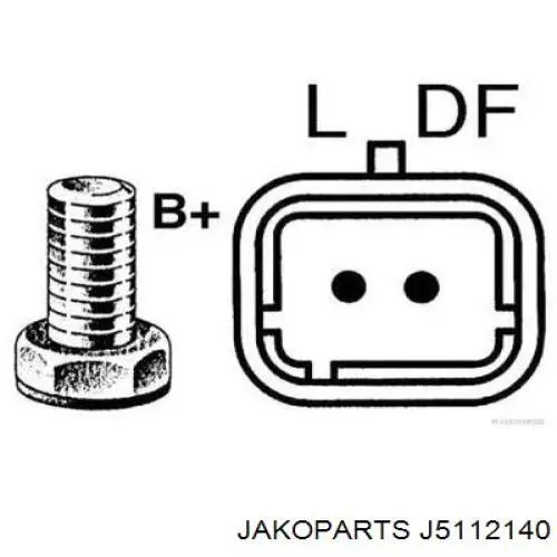 J5112140 Jakoparts alternador