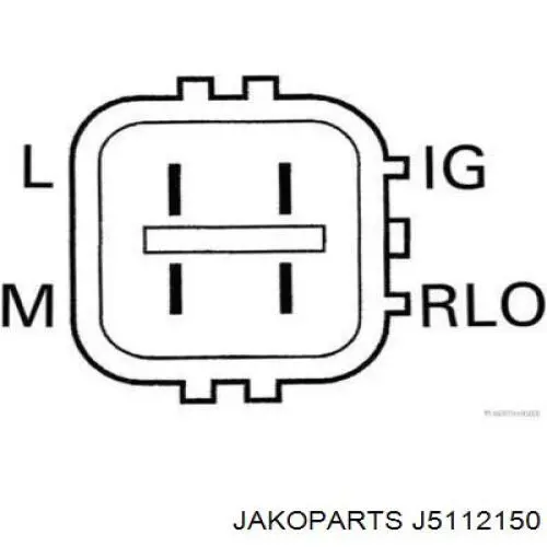J5112150 Jakoparts alternador