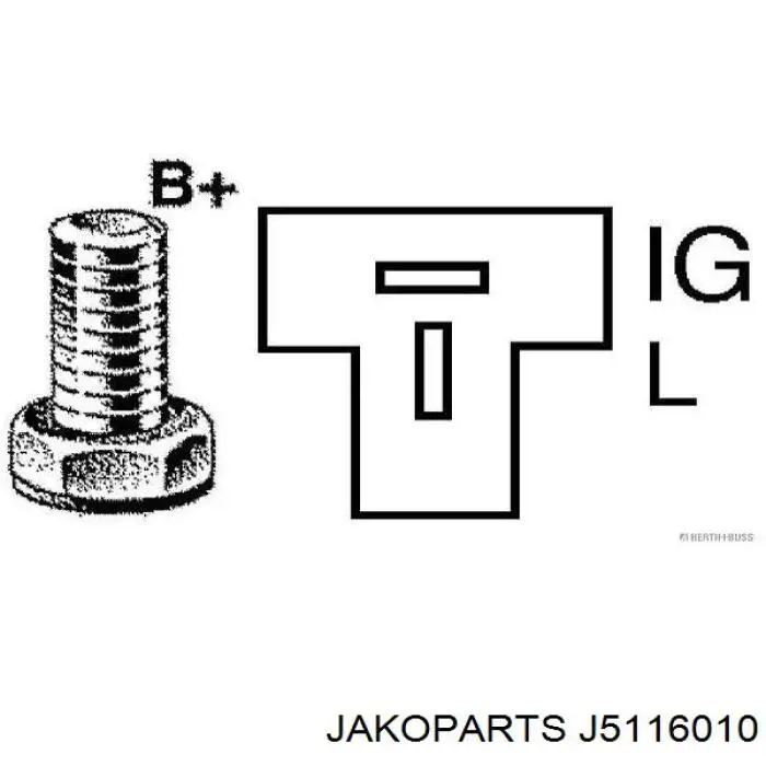 J5116010 Jakoparts alternador