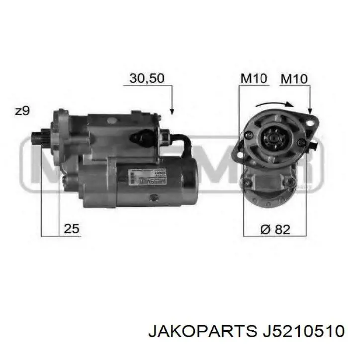 J5210510 Jakoparts motor de arranque