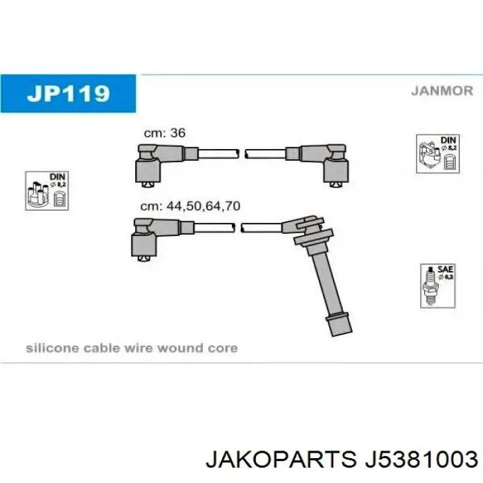 Juego de cables de bujias Nissan/Infiniti 2245071J25 precio, desde 41,73 EUR
