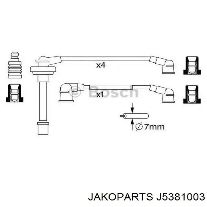 Comprar 2245071J25 Nissan/Infiniti Cable de bujía