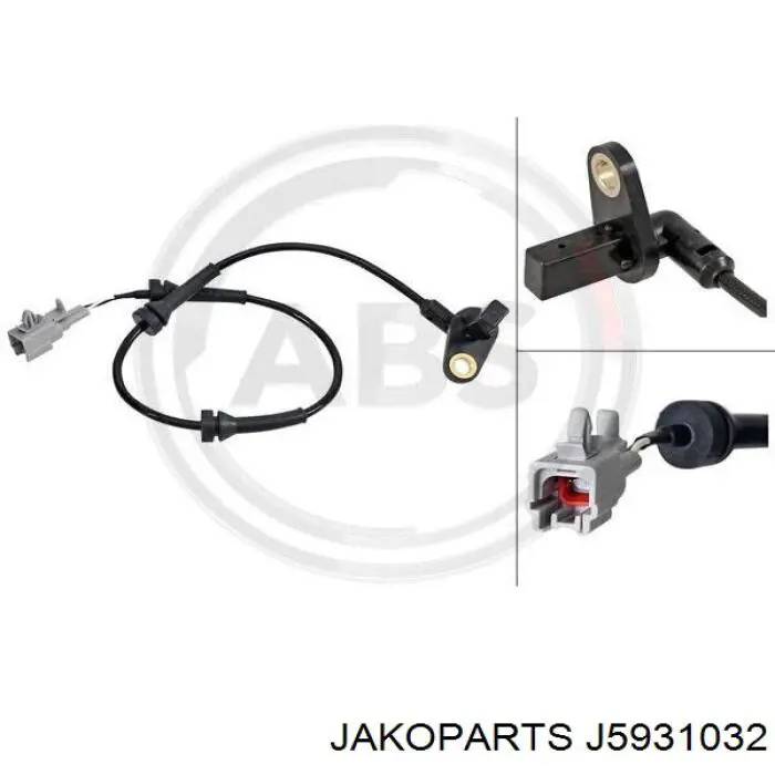 J5931032 Jakoparts sensor abs trasero derecho