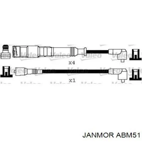 ABM51 Janmor juego de cables de encendido