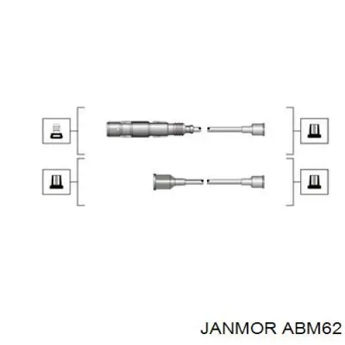 ABM62 Janmor cables de bujías