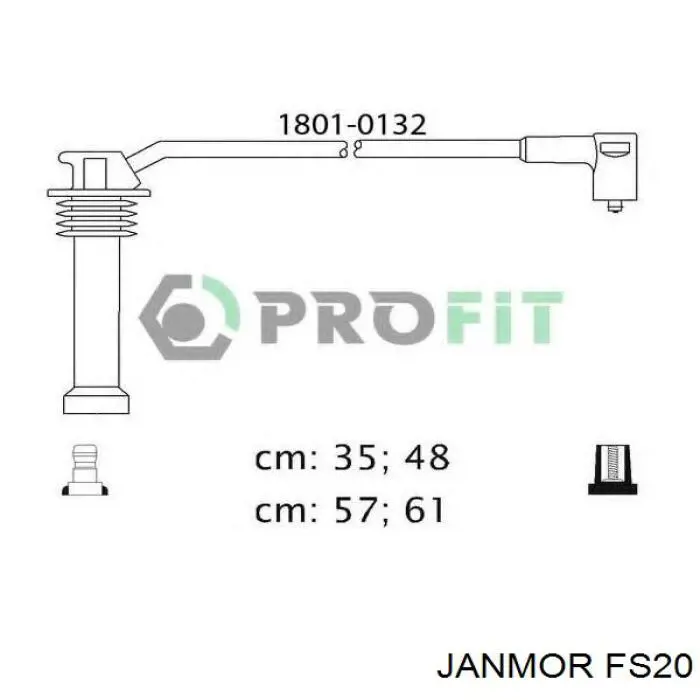 FS20 Janmor juego de cables de encendido