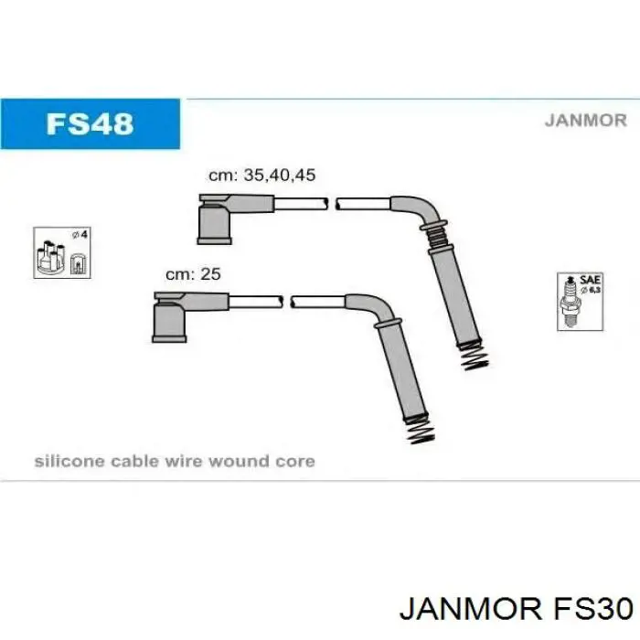 FS30 Janmor juego de cables de encendido