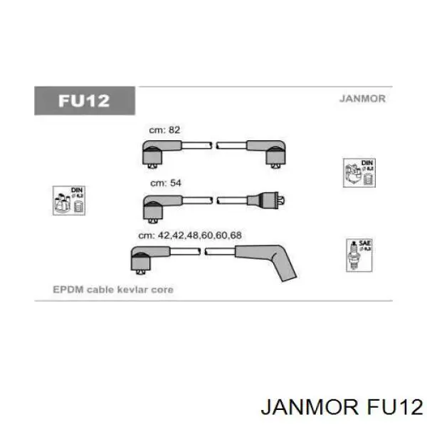 FU12 Janmor juego de cables de encendido