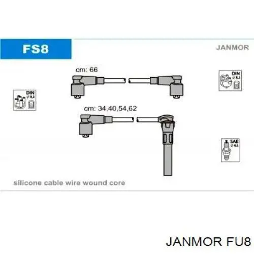 FU8 Janmor juego de cables de encendido