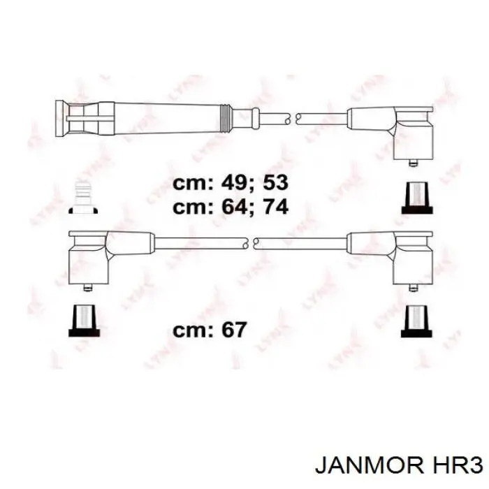 HR3 Janmor juego de cables de encendido