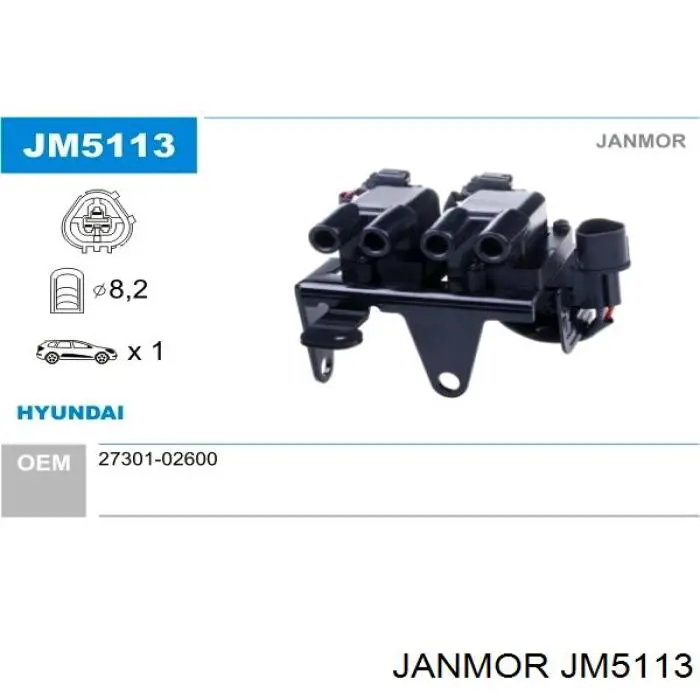 JM5113 Janmor bobina de encendido