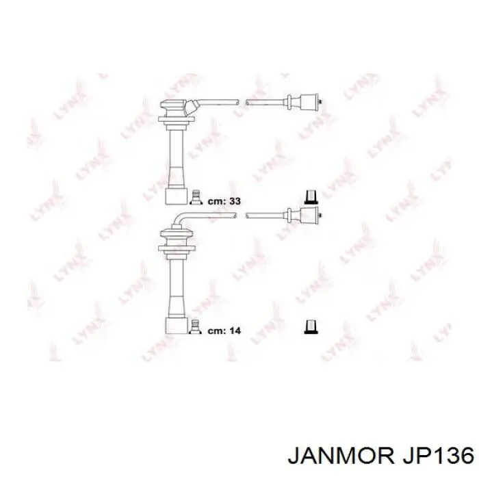 JP136 Janmor juego de cables de encendido