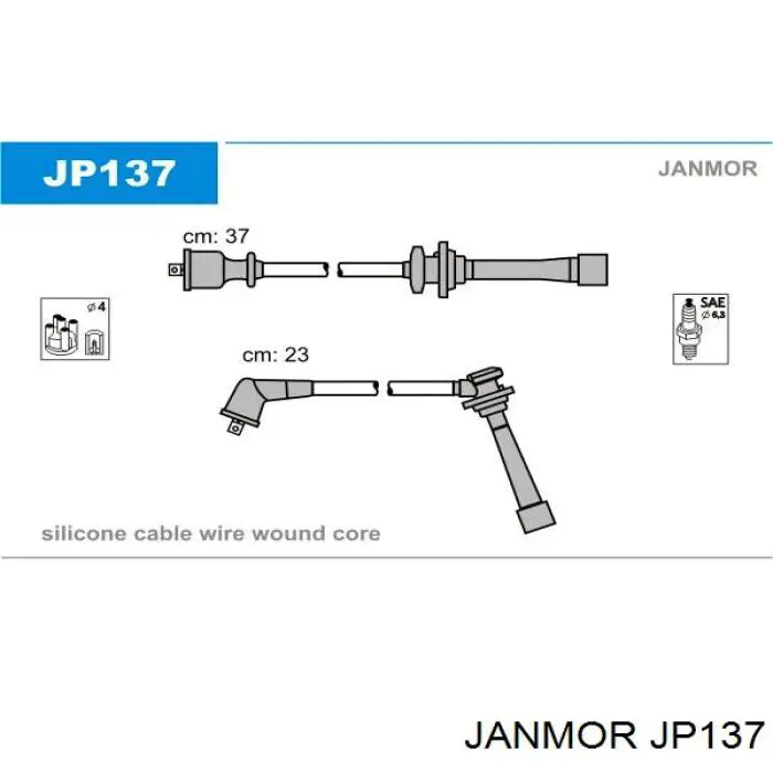 JP137 Janmor cables de bujías