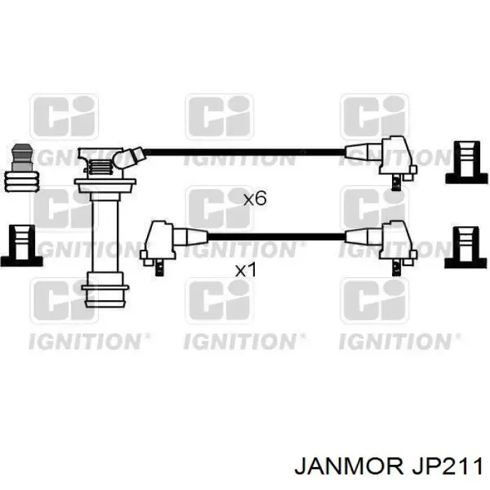 JP211 Janmor juego de cables de encendido